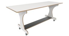 Hoogzit tafel L180 x B64 cm Wit Groothandel voor de Kinderopvang Kinderdagverblijfinrichting